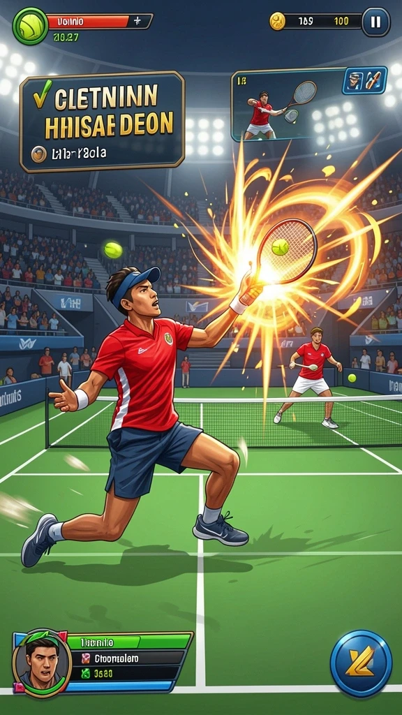 Tangkapan layar menunjukkan grafik menarik dari game 666I.