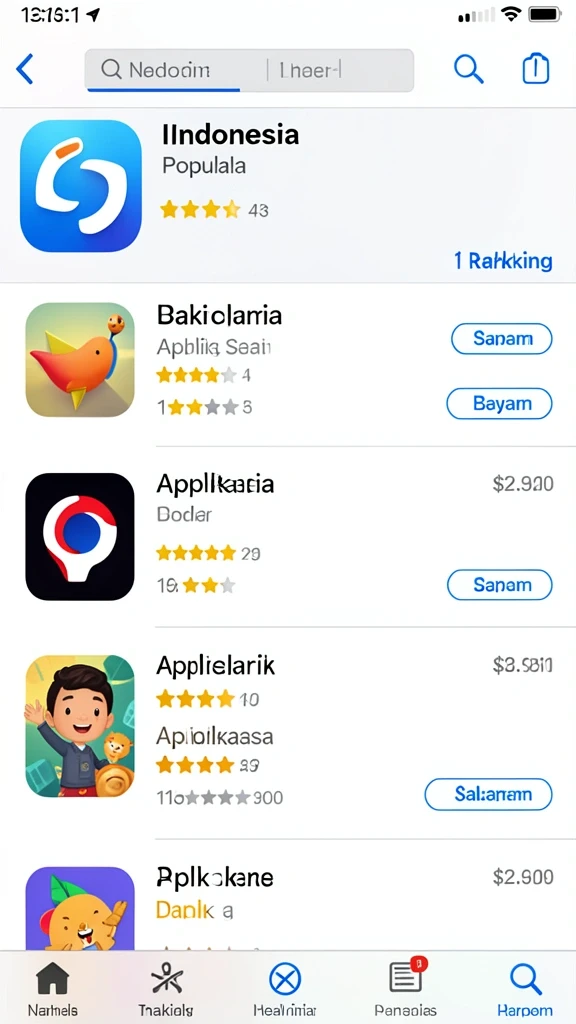 Tampilan antarmuka modern dan menarik.