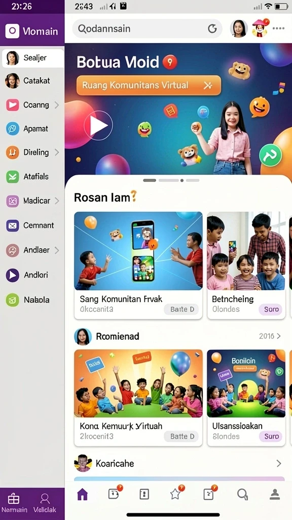 Tampilan antarmuka yang menarik dan mudah dipahami.