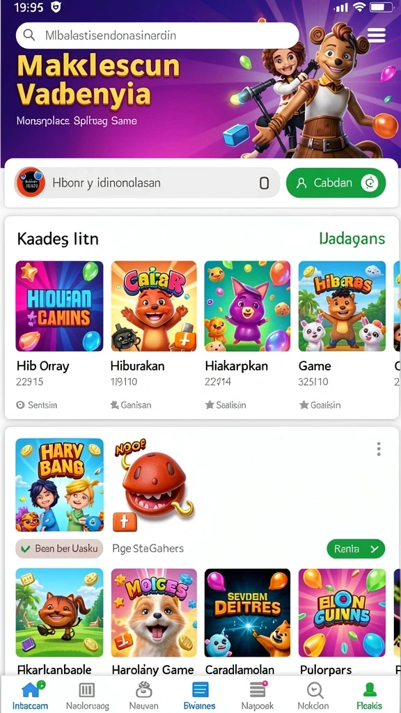 Fitur permainan variatif yang mengasyikkan.