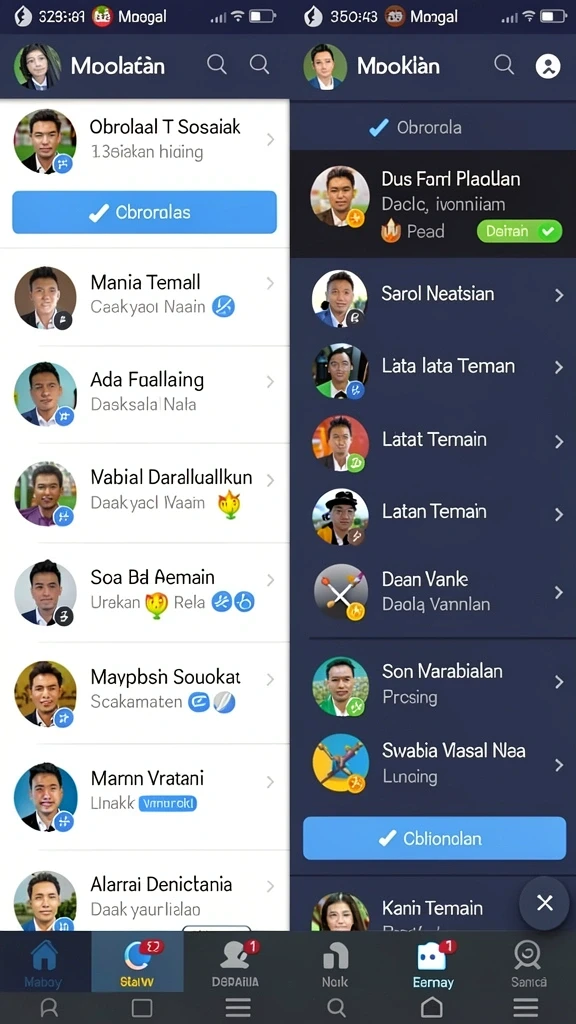 Tampilan antarmuka yang menarik dan user-friendly.