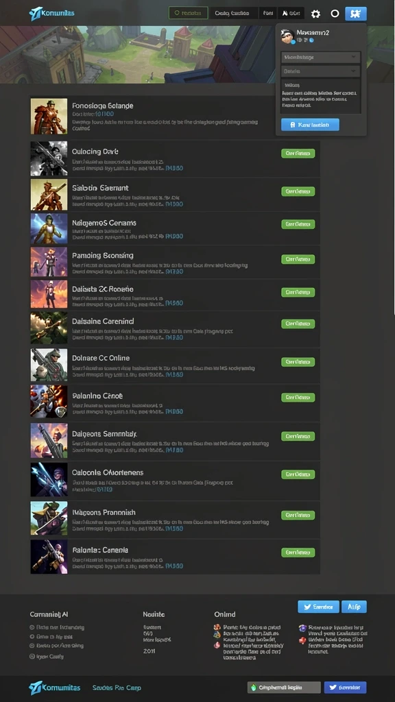 Screenshot menunjukkan tampilan antarmuka yang menarik dan user-friendly.