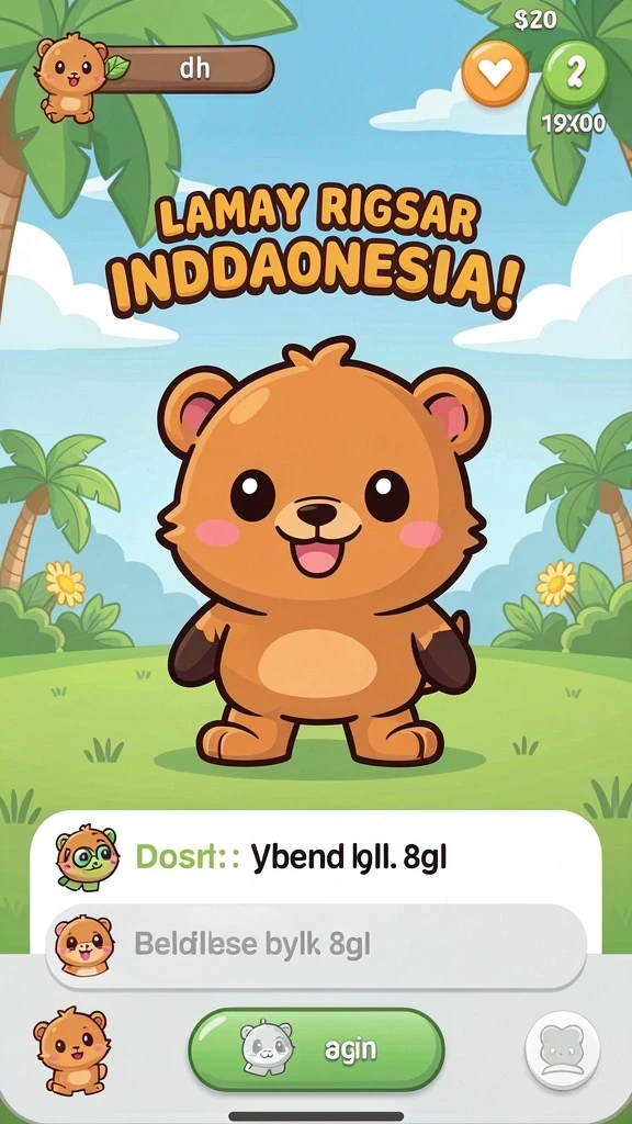 Screenshot ini menunjukkan lingkungan yang indah di dalam permainan.