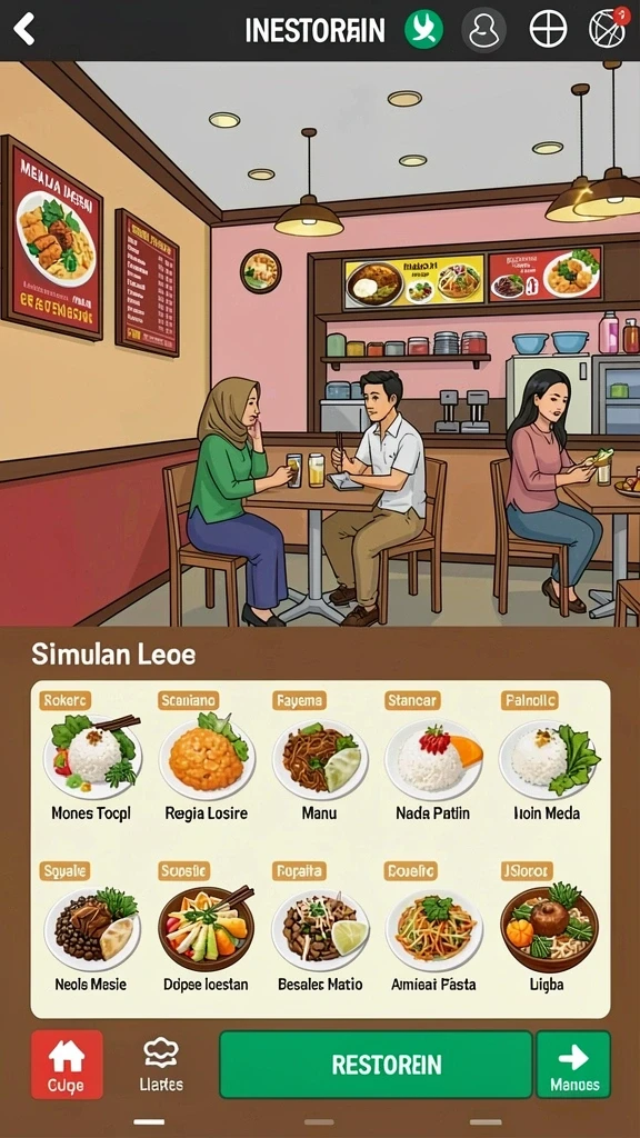 Fitur multiplayer yang memungkinkan bermain dengan teman.