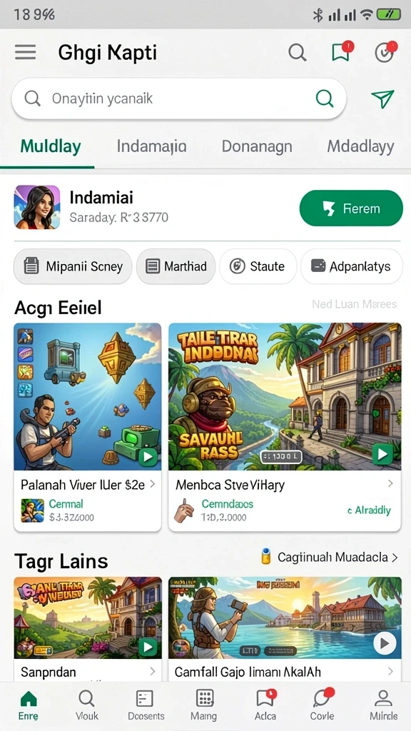 Tampilan umum aplikasi KASKUSTOTO yang bersih dan teratur.