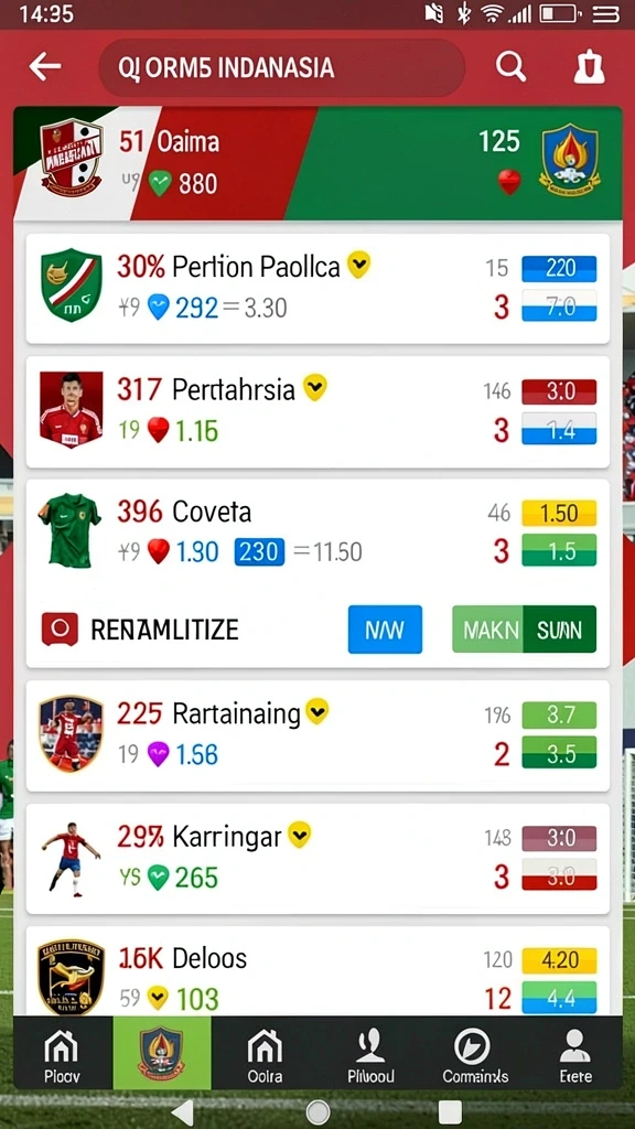 Fitur prediksi yang membantu pengguna meraih kemenangan.