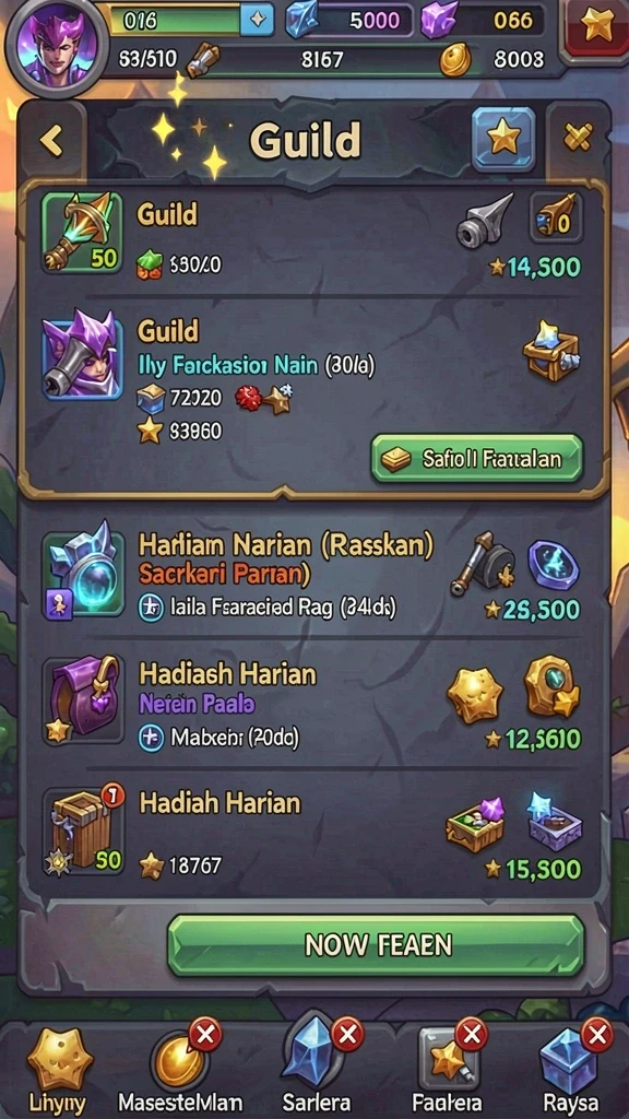 Karakter-karakter unik dengan kemampuan khusus.