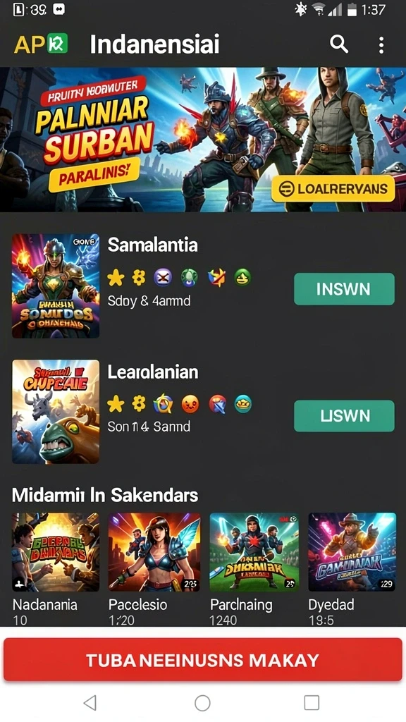 Fitur hadiah menarik untuk pencapaian dalam permainan.