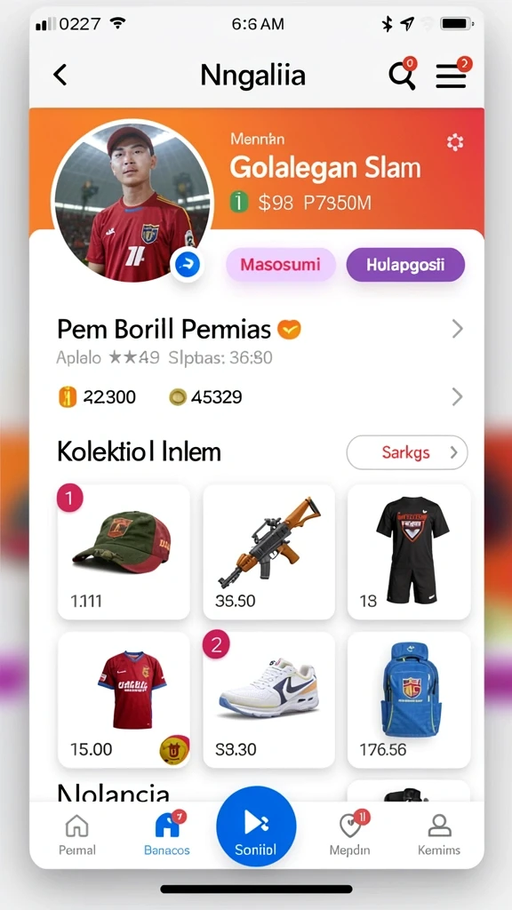 Tampilan awal permainan yang menarik dan informatif.