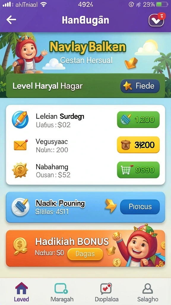 Grafik karakter dan senjata yang menawan.