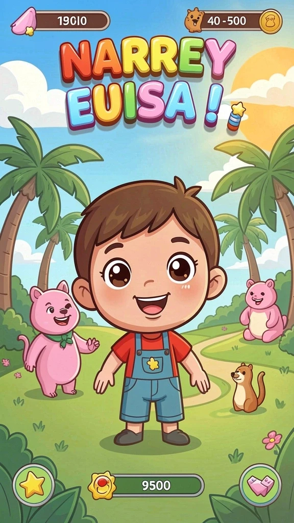 Detail bangunan dalam game yang kaya.