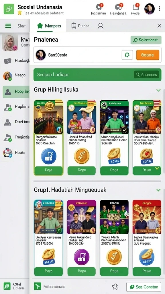 Karakter unik dengan kemampuan yang berbeda-beda.