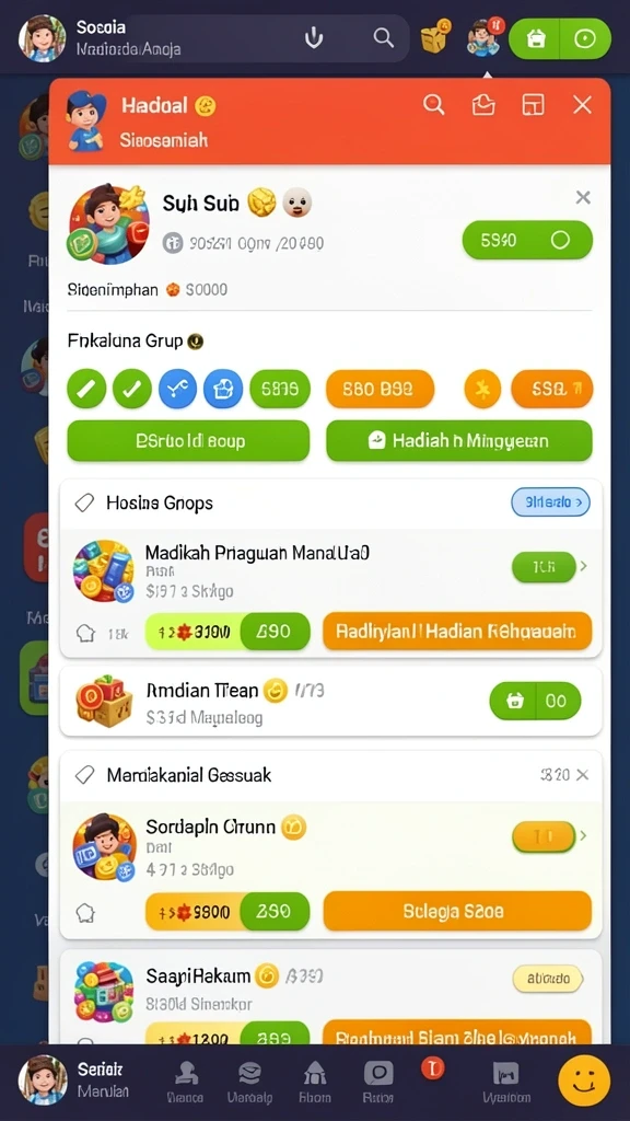 Antarmuka permainan yang intuitif dan mudah digunakan.