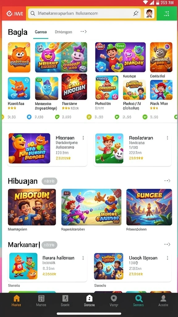 Beragam karakter dengan desain yang unik.