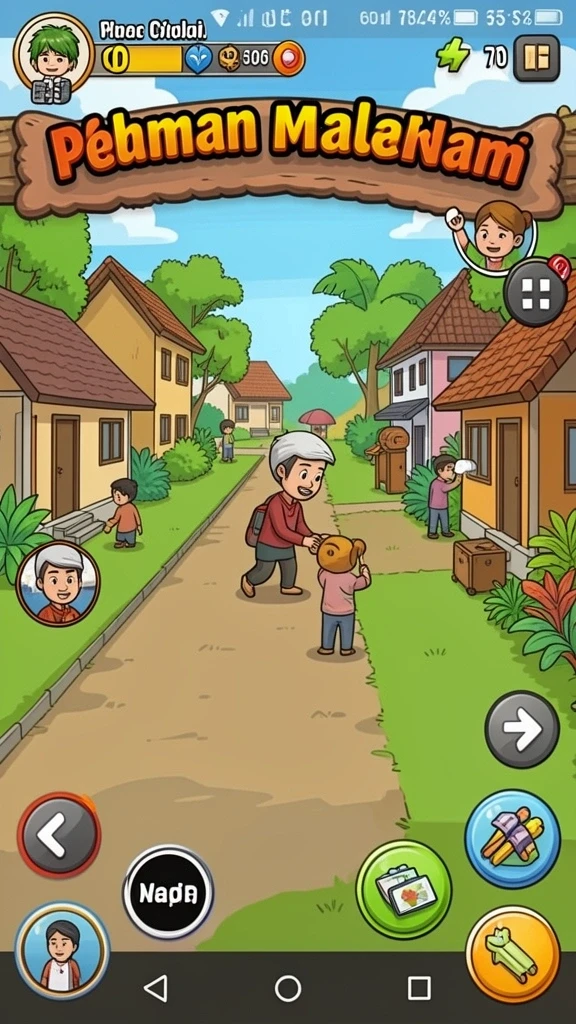Fitur komunitas untuk berinteraksi dengan pemain lain.