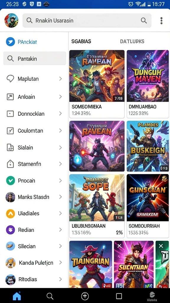Gambar tampilan karakter yang menarik.