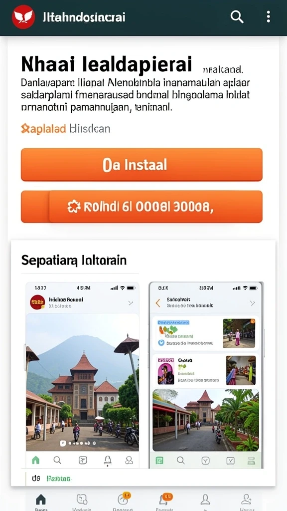 Screenshot menunjukkan antarmuka yang menarik dan user-friendly.