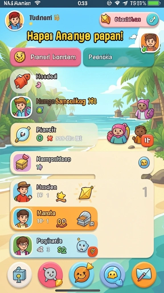 Mode multiplayer yang memungkinkan bersaing dengan teman.